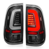 ANZO For Ford F-250 Super Duty 2008-2016 Tail Lights LED Black Housing Clear | Lens Pair (TLX-anz311356-CL360A70)