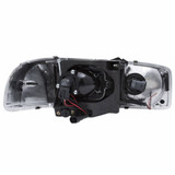 ANZO For GMC Sierra 2500 1999-2004 Projector Headlights w/ U-Bar Black | (TLX-anz111303-CL360A74)