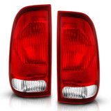 ANZO For Ford F-250 1999 Tail Light Red/Clear Lens (OE Replacement) | (TLX-anz311307-CL360A71)