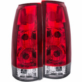 ANZO For GMC R3500 1988 1989 1990 1991 Tail Lights Red/Clear | (TLX-anz211140-CL360A83)