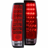 ANZO For Nissan Pickup 1995 1996 1997 Tail Lights LED Red/Clear | (TLX-anz311034-CL360A70)