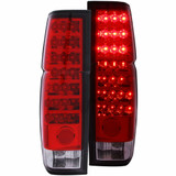 ANZO For Nissan D21 1986 87 88 89 90 91 92 93 1994 Tail Lights LED Red/Clear | (TLX-anz311034-CL360A71)