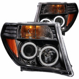 ANZO For Nissan Pathfinder 2005 2006 2007 2008 Projector Headlights w/Halo Black | (TLX-anz111111-CL360A71)