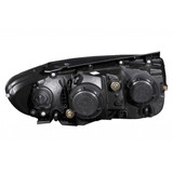 ANZO For Hyundai Santa Fe 2007 08 09 10 11 2012 Projector Headlights w/LED Black | (TLX-anz111237-CL360A70)