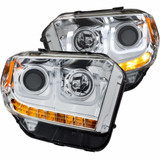 ANZO For Toyota Tundra 2014 15 16 17 18 2019 Projector Headlights w/U-Bar Chrome | (TLX-anz111319-CL360A70)