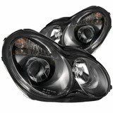 ANZO For Mercedes-Benz C320 2001 2002 2003 2004 2005 Projector Headlights Black | (TLX-anz121079-CL360A70)