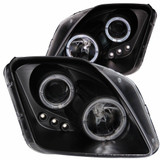 ANZO For Honda Prelude 1997-2001 Projector Headlights w/ Halo Black w/ LED | (TLX-anz121341-CL360A70)