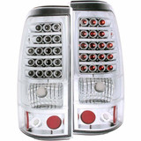 ANZO For Chevy Silverado 1500 Classic 2007 Tail Lights LED - Chrome | (TLX-anz311008-CL360A76)