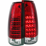 ANZO For Chevy K2500 1988-1998 Tail Lights LED Red/Clear | (TLX-anz311057-CL360A101)