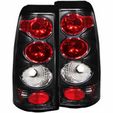 ANZO For Chevy Silverado 1500 1999 2000 2001 2002 Tail Lights Black | (TLX-anz211025-CL360A70)