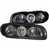 ANZO For Chevy Camaro 1998 99 00 01 2002 Crystal Headlights w/ Halo Black | (TLX-anz121024-CL360A70)