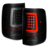 ANZO For Ford F-150 04-06 Tail Lights LED w/ Light Bar Black Housing Smoke Lens | 311343 (TLX-anz311343-CL360A70)