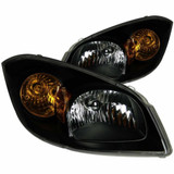 ANZO For Chevy Cobalt 2005-2010 Crystal Headlights Black | (TLX-anz121154-CL360A70)