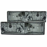 ANZO For Chevy C1500/K1500 Suburban 1992-1999 Crystal Headlights w/ Smoke Lens | (TLX-anz111061-CL360A75)