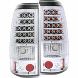 ANZO For Chevy Silverado 1500 HD Classic 2007 Tail Lights LED - Chrome | (TLX-anz311008-CL360A75)