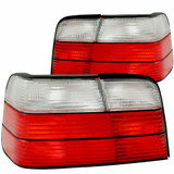 ANZO For BMW 328i 1996 1997 1998 Tail Lights Red/Clear E36 Sedan | (TLX-anz221216-CL360A71)