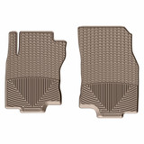 WeatherTech Rubber Mats For Nissan Rogue 2014-2021 - Also Fits Hybrid - Front - Tan | (TLX-wetW412TN-CL360A70)