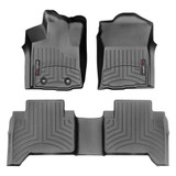 WeatherTech Floor Liners For Toyota Tacoma 2016-2021 Double Cab - Front & Rear Black | (TLX-wet448671-448722-CL360A70)