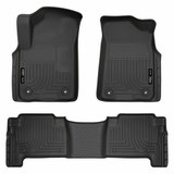 Husky Liners For Infiniti QX80 2019 2020 Floor Liners WeatherBeater Black Front | 2nd Seat (TLX-hsl95671-CL360A70)