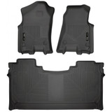 Husky Liners For Dodge Ram 1500 2019 WeatherBeater Floor Liners Front & 2nd Seat | Black (TLX-hsl94001-CL360A70)