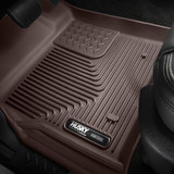 Husky Liners For GMC Sierra 1500 2014-2018 Floor Liner X-Act Contour Cocoa Front | (TLX-hsl53110-CL360A75)