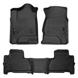 Husky Liners For GMC Yukon XL 2015-2020 WeatherBeater Floor Liners Black | Front & 2nd Seat Black (TLX-hsl99211-CL360A71)