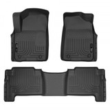 Husky Liners For Nissan Armada 2017-2018 WeatherBeater Floor Liners Combo Black | (TLX-hsl98611-CL360A72)