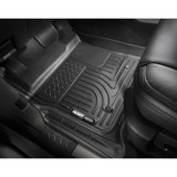 Husky Liners For GMC Sierra 1500 2014-2018 WeatherBeater Floor Liners | Front & 2nd Seat Black (TLX-hsl98231-CL360A74)