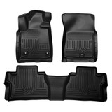 Husky Liners For Toyota Tundra 2014-2020 Weatherbeater Floor Liners Black | Front & 2nd Seat (TLX-hsl99581-CL360A70)