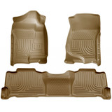 Husky Liners For GM Escalade/Suburban/Yukon 2007-2013 Floor Liners WeatherBeater | Front | Tan | 2nd Seat (TLX-hsl98253-CL360A70)