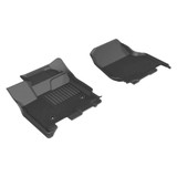 3D MAXpider For Ford F-150 Supercab/Supercrew 2015-2020 Kagu Series Floor Mats | 1st Row Black (TLX-aceL1FR08311509-CL360A70)