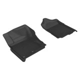 3D MAXpider For Nissan Titan Crew Cab 2016-2019 Kagu Series Floor Mats 1st Row | 1st Row, Black (TLX-aceL1NS08411509-CL360A70)