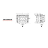 Rigid-Industries Spot Beam Light Bar | LED | D-SS Series | Single | Black Housing