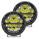 Rigid-Industries Off Road Fog Light Spot Beam | Pair | 360-Series | 6in | LED | White Backlight