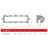 Rigid-Industries Flood Diffused Beam Light Bar | LED | 4in | E-Series Pro | 60 Deg. Lens