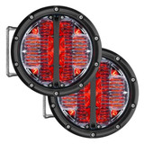 Rigid-Industries Off Road Fog Light Drive Beam | Pair | 360-Series | 6in | LED | Red Backlight