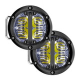 Rigid-Industries Fog Light Drive Beam LED Off-Road 360-Series | 4in | White Backlight | Pair