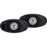 Rigid-Industries Rock Light | A-Series | LED | Black Housing | Low Strength | Blue | Set of 2