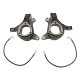 MaxTrac Lift Spindles For GMC Sierra 1500 2007-2016 | Front | 3in | 2WD | w/ Extended DOT Compliant Brake Lines