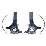 MaxTrac Lift Spindles For Ram 1500 2002-2022 | Front | 4.5in | 2WD | w/ Extended DOT Compliant Brake Lines