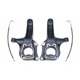 MaxTrac Lift Spindles For Chevy Colorado 2015 16 17 18 19 2020 | Front | 4in | w/ Extended DOT Compliant Brake Lines | 2WD