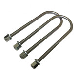 MaxTrac U-Bolts For Ford Ranger 1998-2009 | Rear | 1in/3in Lift Blocks | 10.75in x 3.00in x 1/2in | 2WD