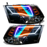 Oracle Headlights Halo Kit For Ram 1500/2500/3500 2011-2018 | Switchback | Quad | RGB+A | ColorSHIFT | w/Radio Frequency Controller