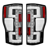 Recon Tail Lights For Ford F-250/F-350/F-450/F-550 Super Duty 2017 2018 2019 | LED | w/ Blind Spot Warning System | Clear