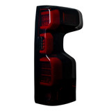 Recon Tail Lights For Chevy Silverado 1500 2019 2020 | Replaces LED | OLED | Red Smoked Lens