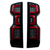 Recon Tail Lights For Chevy Silverado 1500 2019 2020 | Replaces LED | OLED | Smoked Lens