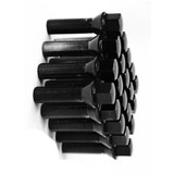 Wheel Mate Lug Bolt | Mevius Series | M14x1.50 | 50mm | 17mm Hex | 60 Deg Tap | Set of 20 | Cone Seat | Black