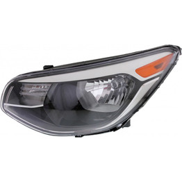 CarLights360: For 2014 - 2019 KIA SOUL Head Light Assembly Driver Side w/Bulbs (Black Housing) - (DOT Certified) Replacement for KI2502167 (CLX-M1-322-1147L-AF2-CL360A1)