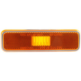 For Dodge Charger/Plymouth Turismo 1979-83/Pickup 1981-1993/Chrysler Ram Charger/SCAMP 1982-84 Front Side Marker Light Unit Driver OR Passenger Side | Single Piece | Amber Lens (CLX-M1-333-1401N-US-Y6)