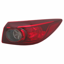 CarLights360: For Mazda 3 Tail Light Assembly 2014 2015 Passenger Side DOT Certified - MA2805123 (Vehicle Trim: Sedan Halogen Outer) (CLX-M0-11-6873-00-1-CL360A1)